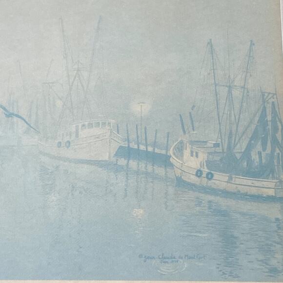 Jean Claude de Montfort Vintage Signed Framed Print "Veiled Reflections" - Picture 6 of 6